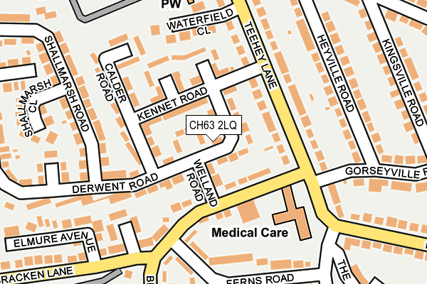 CH63 2LQ map - OS OpenMap – Local (Ordnance Survey)