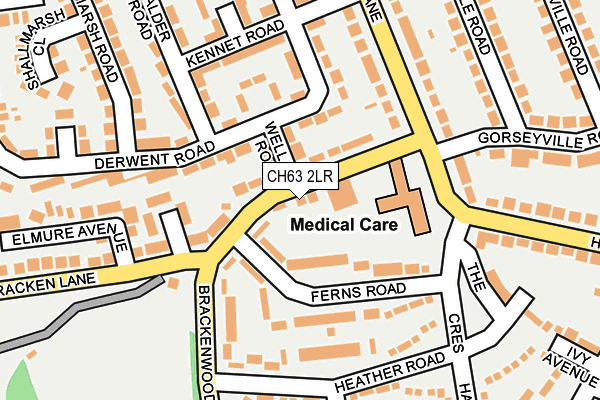 CH63 2LR map - OS OpenMap – Local (Ordnance Survey)