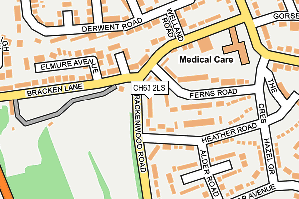 CH63 2LS map - OS OpenMap – Local (Ordnance Survey)