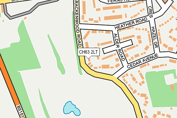 CH63 2LT map - OS OpenMap – Local (Ordnance Survey)