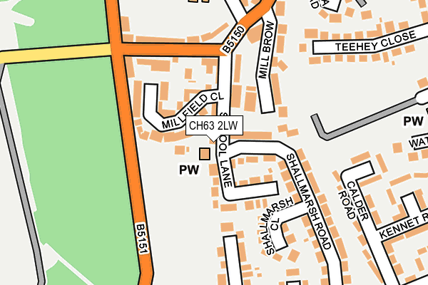 CH63 2LW map - OS OpenMap – Local (Ordnance Survey)