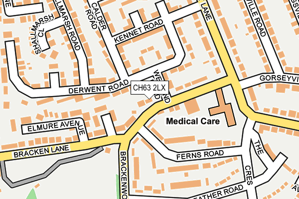 CH63 2LX map - OS OpenMap – Local (Ordnance Survey)