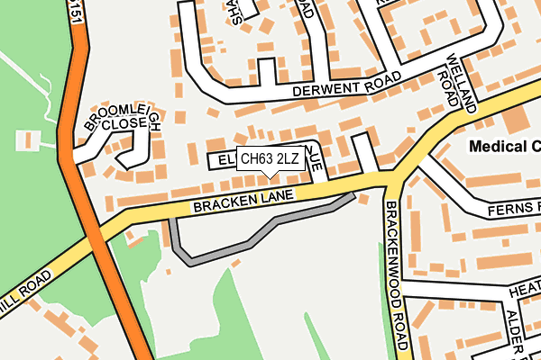 CH63 2LZ map - OS OpenMap – Local (Ordnance Survey)