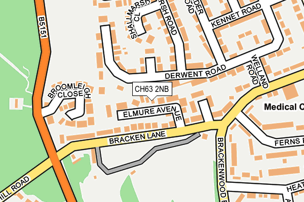 CH63 2NB map - OS OpenMap – Local (Ordnance Survey)