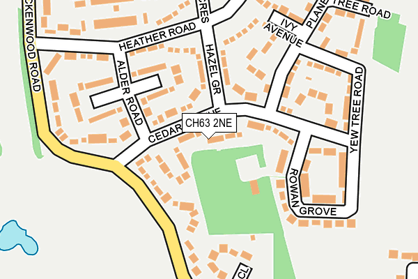 CH63 2NE map - OS OpenMap – Local (Ordnance Survey)