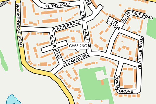 CH63 2NG map - OS OpenMap – Local (Ordnance Survey)