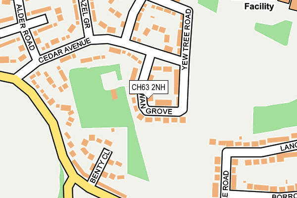 CH63 2NH map - OS OpenMap – Local (Ordnance Survey)