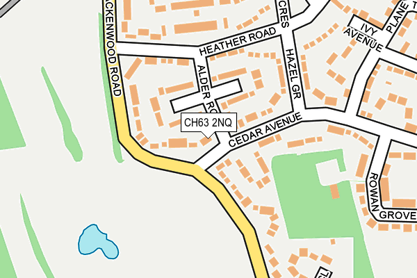 CH63 2NQ map - OS OpenMap – Local (Ordnance Survey)
