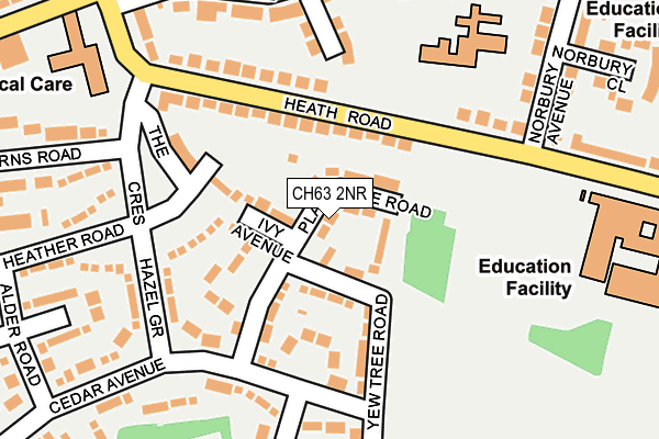 CH63 2NR map - OS OpenMap – Local (Ordnance Survey)