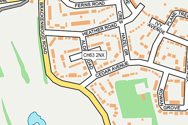 CH63 2NX map - OS OpenMap – Local (Ordnance Survey)