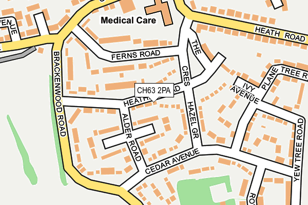 CH63 2PA map - OS OpenMap – Local (Ordnance Survey)