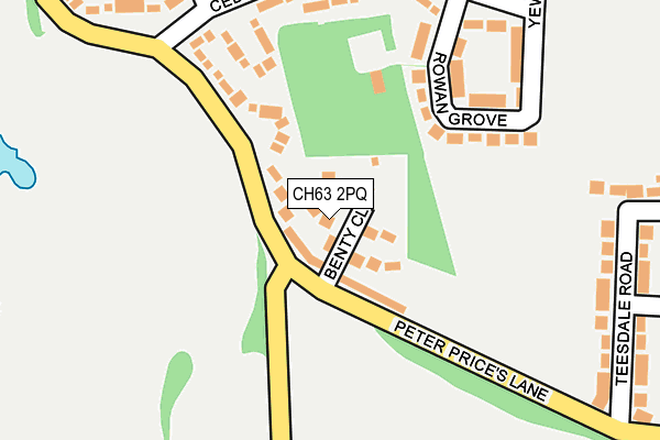 CH63 2PQ map - OS OpenMap – Local (Ordnance Survey)