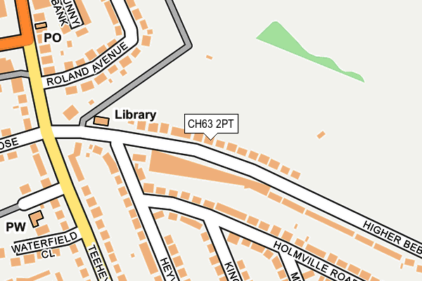 CH63 2PT map - OS OpenMap – Local (Ordnance Survey)