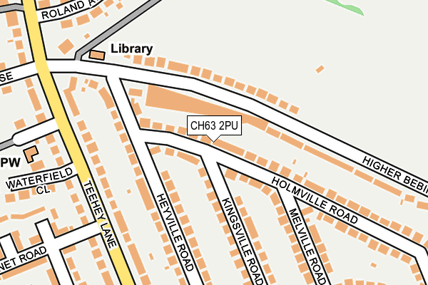 CH63 2PU map - OS OpenMap – Local (Ordnance Survey)