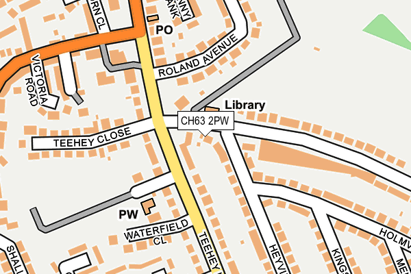 CH63 2PW map - OS OpenMap – Local (Ordnance Survey)