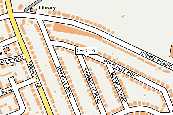 CH63 2PY map - OS OpenMap – Local (Ordnance Survey)