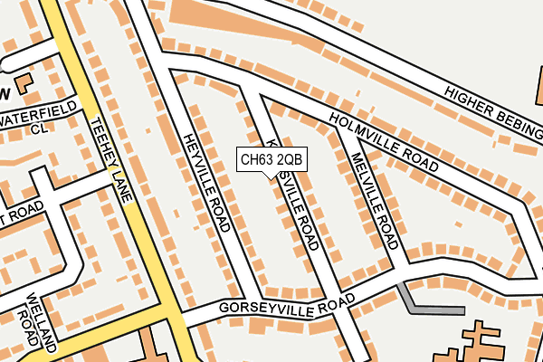 CH63 2QB map - OS OpenMap – Local (Ordnance Survey)