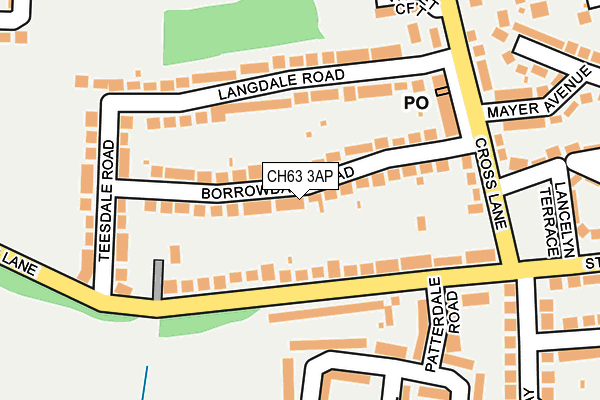 CH63 3AP map - OS OpenMap – Local (Ordnance Survey)