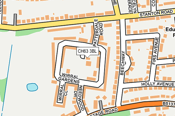 CH63 3BL map - OS OpenMap – Local (Ordnance Survey)