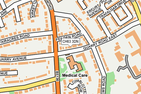 CH63 3DN map - OS OpenMap – Local (Ordnance Survey)