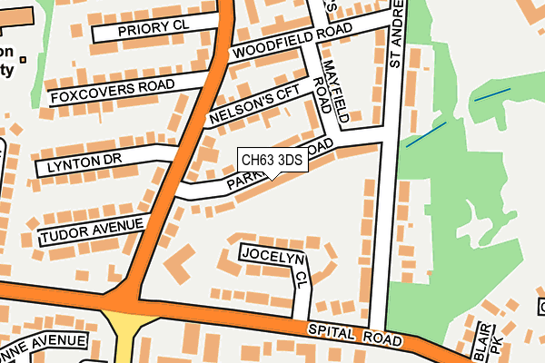 CH63 3DS map - OS OpenMap – Local (Ordnance Survey)