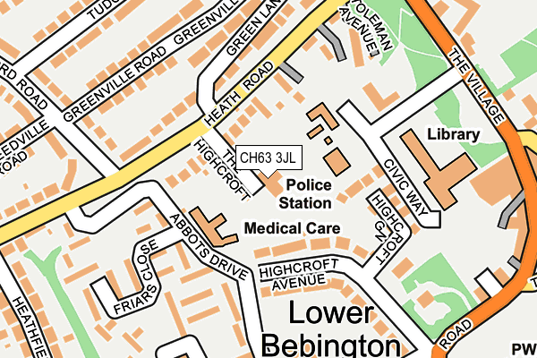 CH63 3JL map - OS OpenMap – Local (Ordnance Survey)