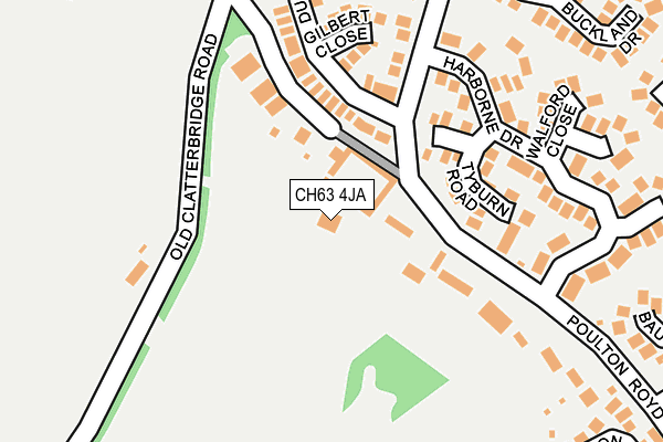 CH63 4JA map - OS OpenMap – Local (Ordnance Survey)