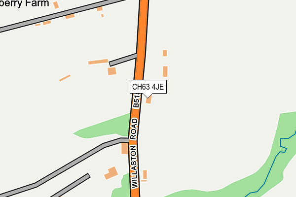 CH63 4JE map - OS OpenMap – Local (Ordnance Survey)