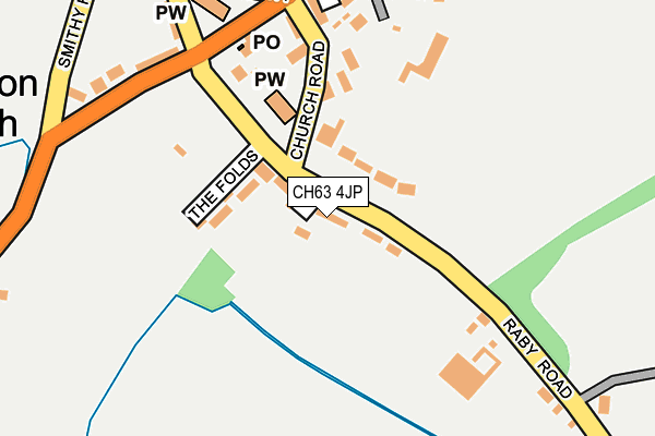 CH63 4JP map - OS OpenMap – Local (Ordnance Survey)