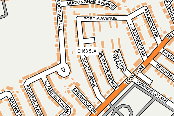 CH63 5LA map - OS OpenMap – Local (Ordnance Survey)