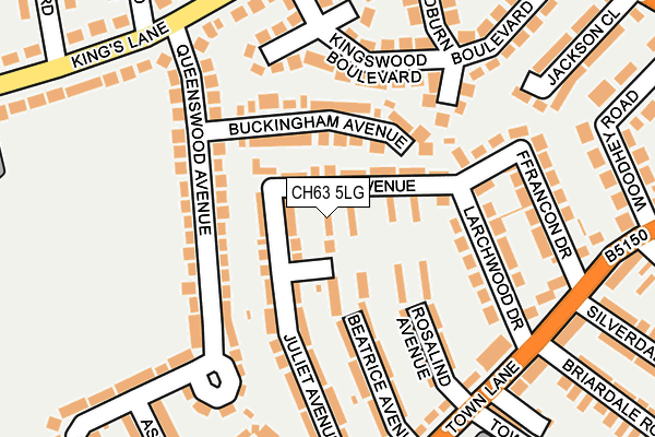 CH63 5LG map - OS OpenMap – Local (Ordnance Survey)