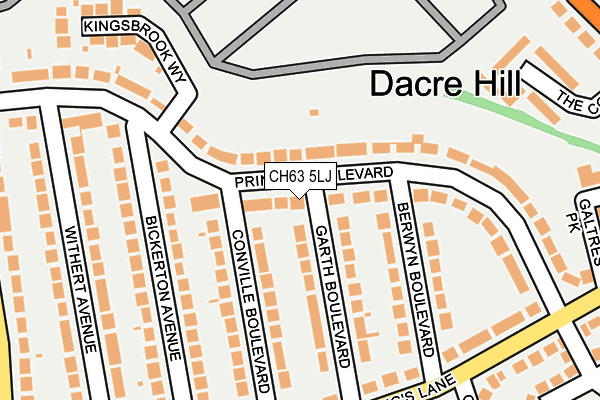 CH63 5LJ map - OS OpenMap – Local (Ordnance Survey)