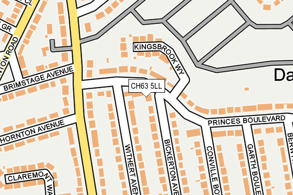 CH63 5LL map - OS OpenMap – Local (Ordnance Survey)