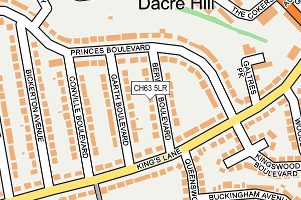 CH63 5LR map - OS OpenMap – Local (Ordnance Survey)