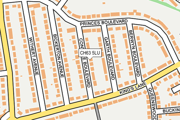 CH63 5LU map - OS OpenMap – Local (Ordnance Survey)