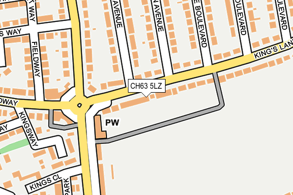 CH63 5LZ map - OS OpenMap – Local (Ordnance Survey)