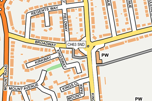 CH63 5ND map - OS OpenMap – Local (Ordnance Survey)