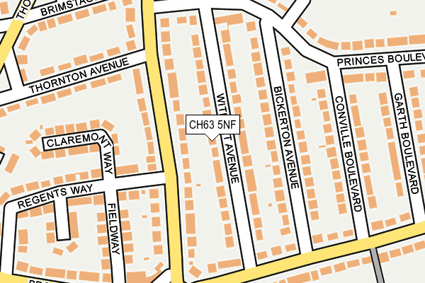 CH63 5NF map - OS OpenMap – Local (Ordnance Survey)