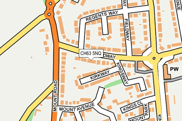 CH63 5NQ map - OS OpenMap – Local (Ordnance Survey)