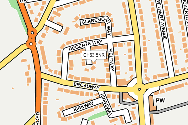 CH63 5NR map - OS OpenMap – Local (Ordnance Survey)