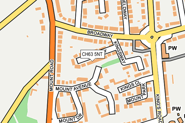 CH63 5NT map - OS OpenMap – Local (Ordnance Survey)