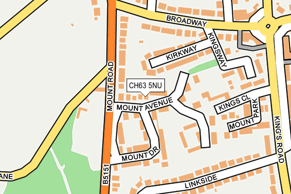 CH63 5NU map - OS OpenMap – Local (Ordnance Survey)