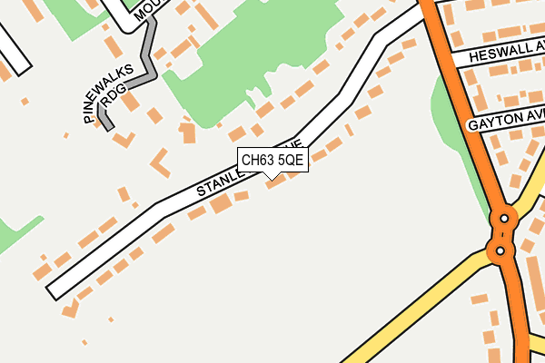 CH63 5QE map - OS OpenMap – Local (Ordnance Survey)