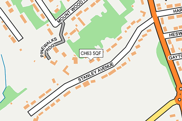 CH63 5QF map - OS OpenMap – Local (Ordnance Survey)
