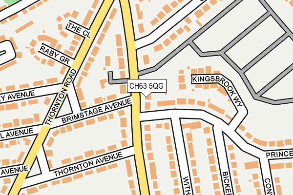 CH63 5QG map - OS OpenMap – Local (Ordnance Survey)