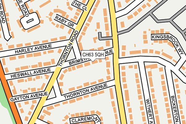 CH63 5QH map - OS OpenMap – Local (Ordnance Survey)