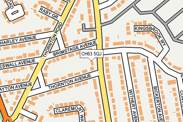 CH63 5QJ map - OS OpenMap – Local (Ordnance Survey)