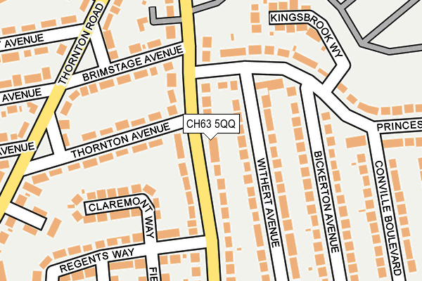 CH63 5QQ map - OS OpenMap – Local (Ordnance Survey)