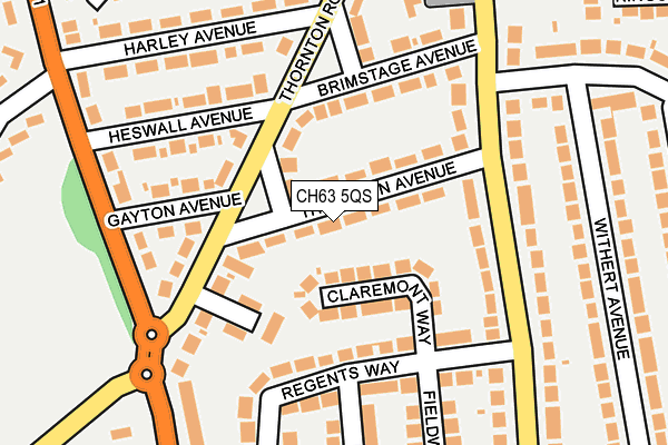 CH63 5QS map - OS OpenMap – Local (Ordnance Survey)