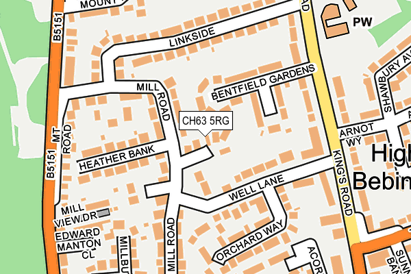 CH63 5RG map - OS OpenMap – Local (Ordnance Survey)
